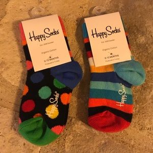NWT Happy Socks Infant Socks (2 pairs)